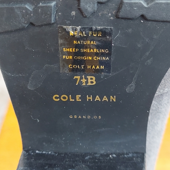 Cole Haan Waterproof Ankle Boots w/fur, sz 7.5 - Picture 7 of 14